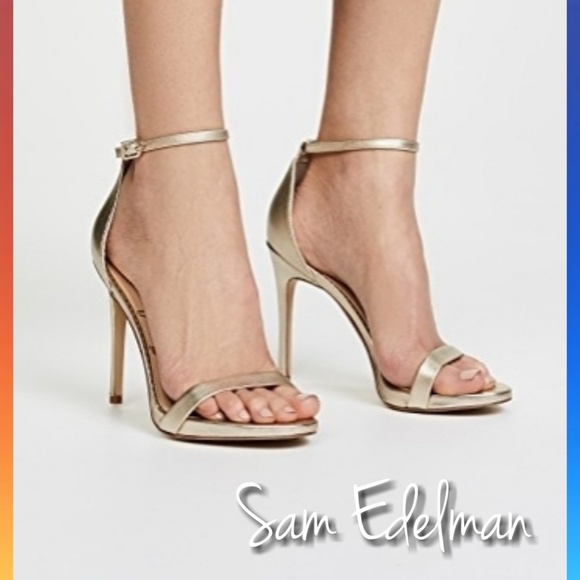 Sam Edelman Shoes - 🦃Sam Edelman 9 1/2 gold sandal heels